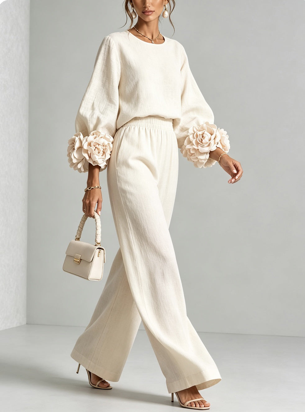 Selene | Relaxed Cuffed Sleeve Ensemble