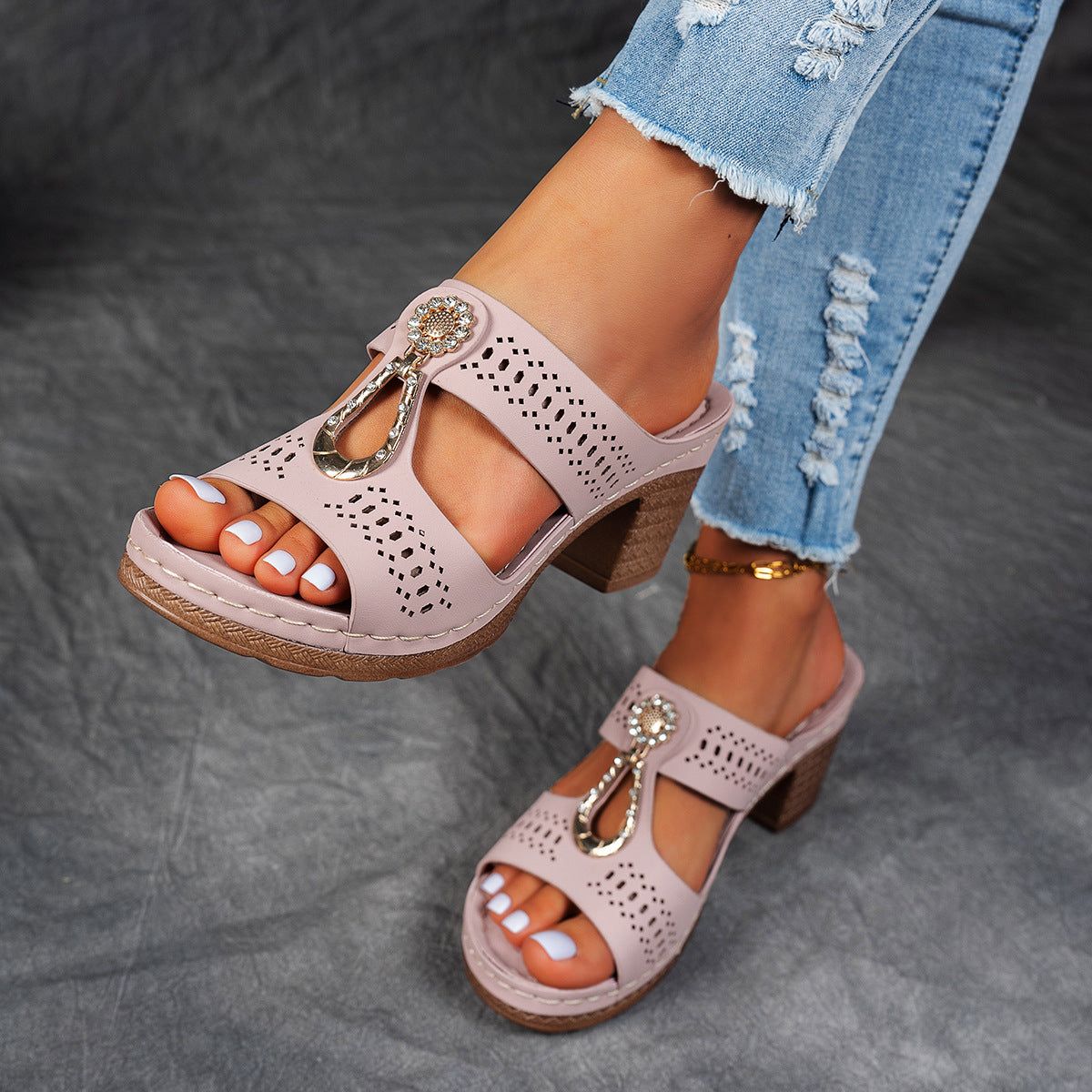 Linda | High Heel Comfort Sandals