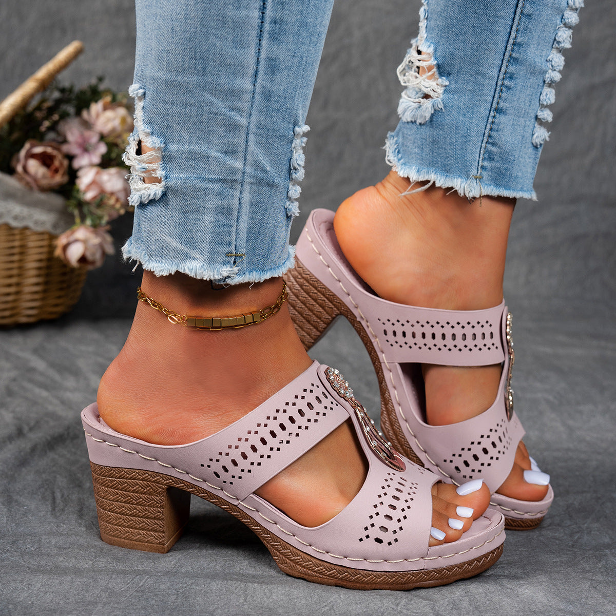Linda | High Heel Comfort Sandals