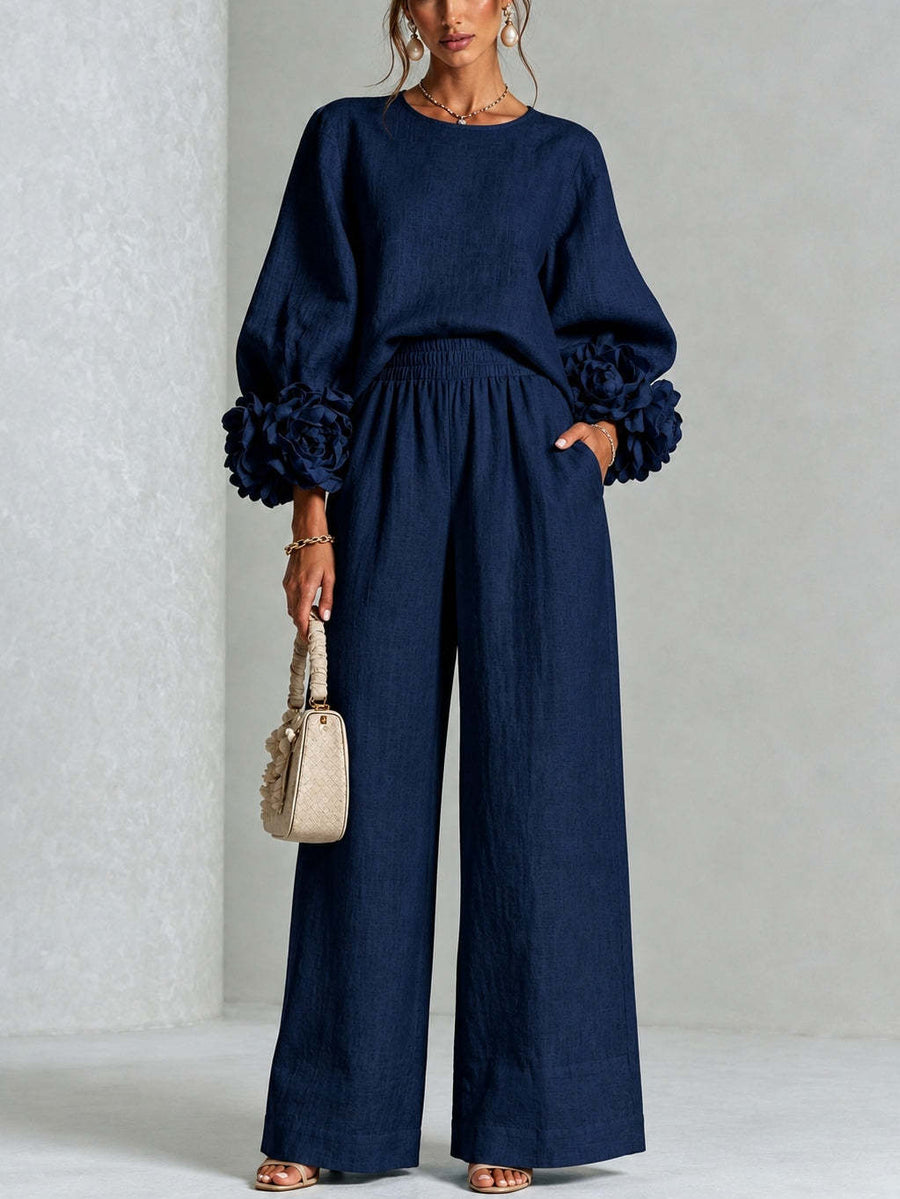 Selene | Relaxed Cuffed Sleeve Ensemble