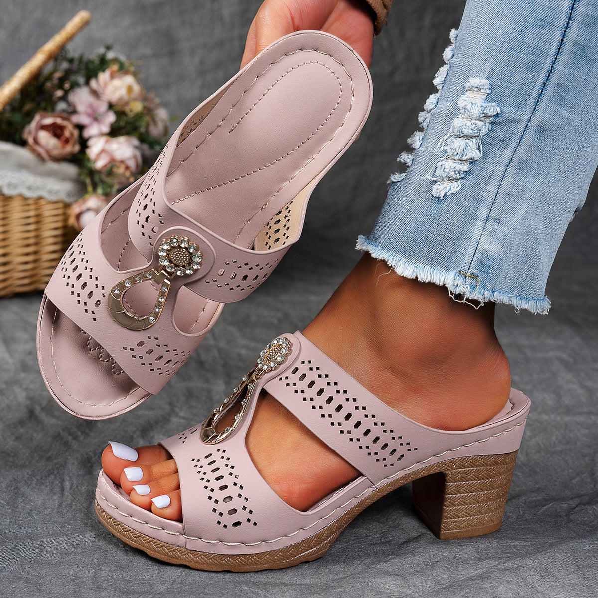 Linda | High Heel Comfort Sandals