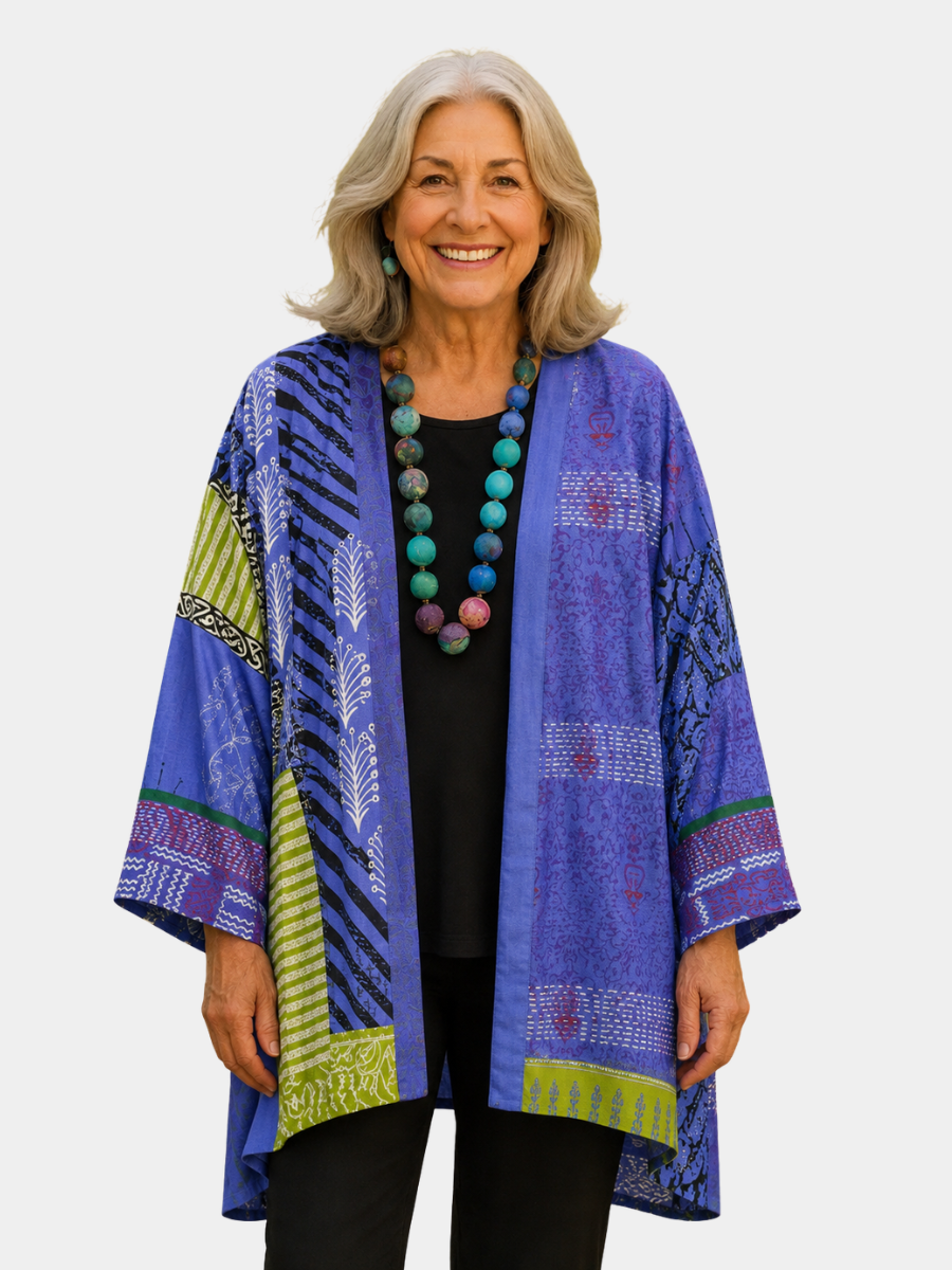 Meredith | Printed Open Cardigan
