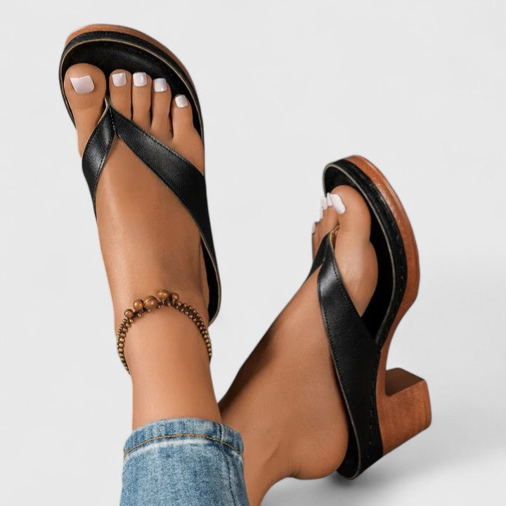 Comfort Occasion Real Leather Heels