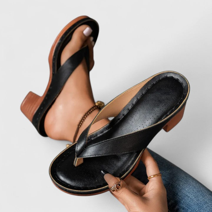 Comfort Occasion Real Leather Heels