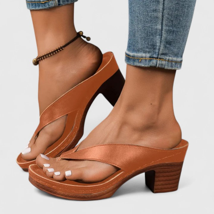 Comfort Occasion Real Leather Heels