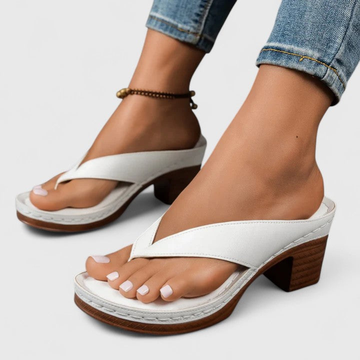 Comfort Occasion Real Leather Heels