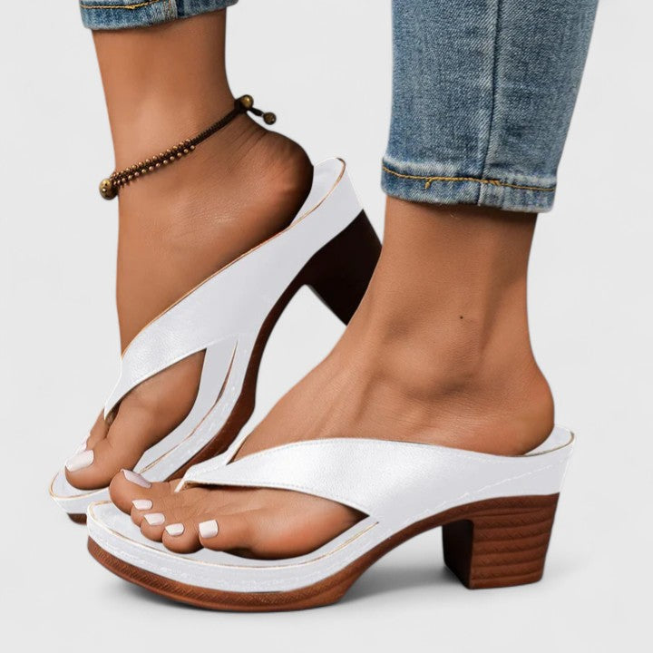 Comfort Occasion Real Leather Heels
