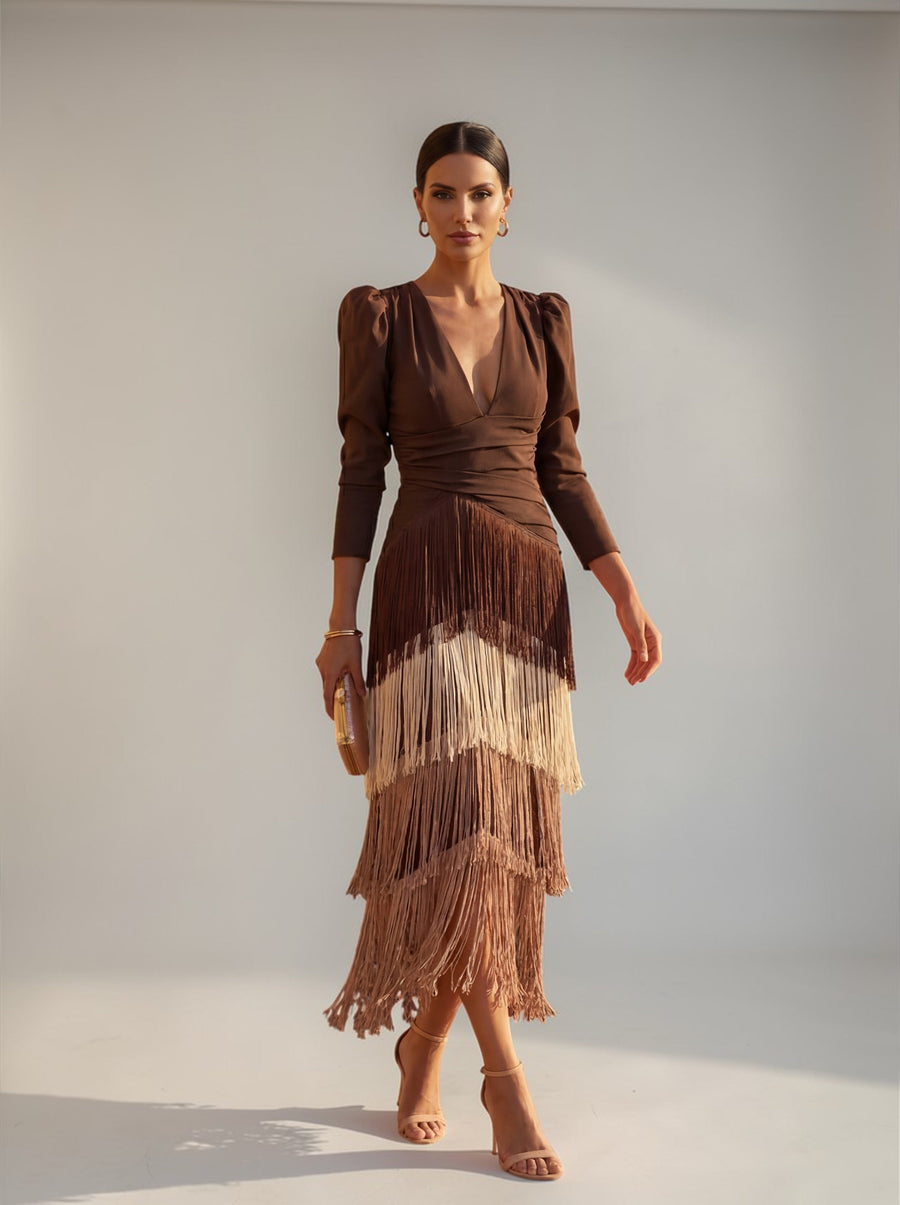 Sofia | Elegant Draped Waist Dress