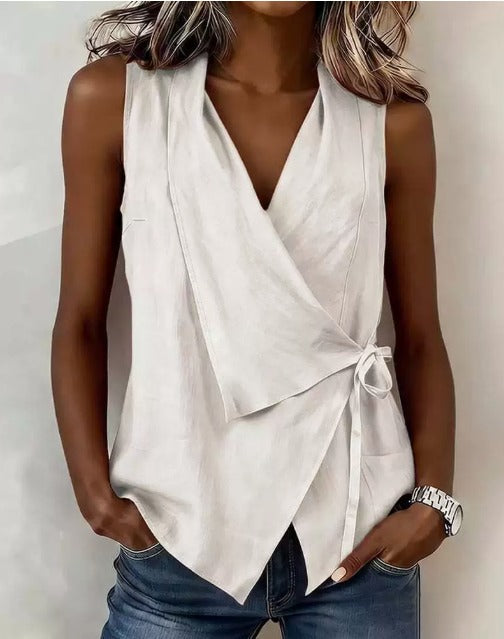 Emillie | Sleeveless V-Neck Blouse