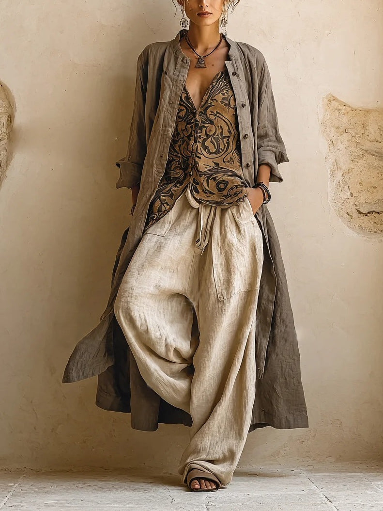 Hannah | THREE-PIECE LINEN SET