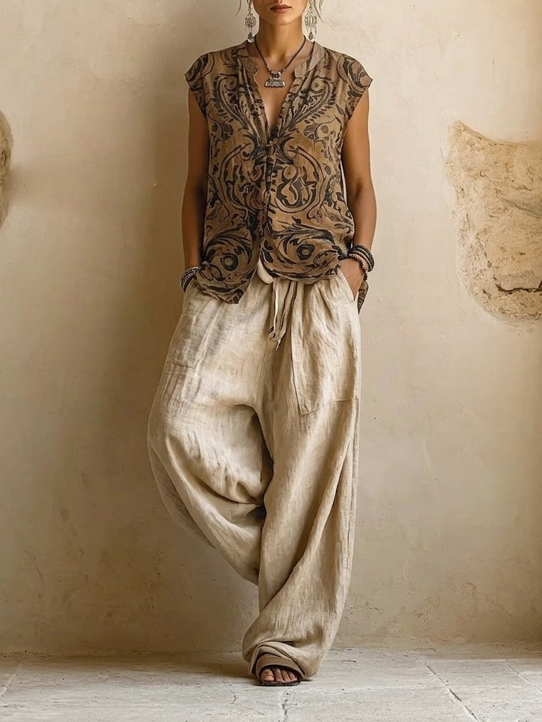 Hannah | THREE-PIECE LINEN SET
