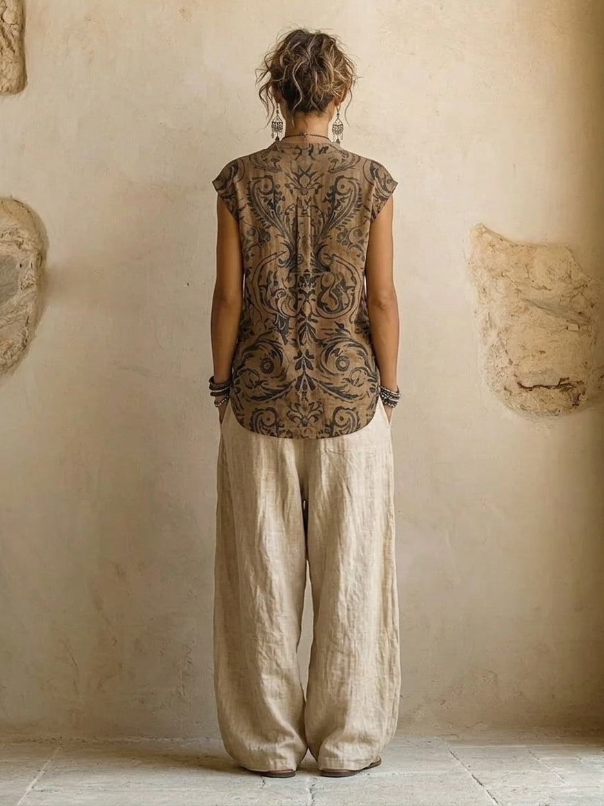 Hannah | THREE-PIECE LINEN SET