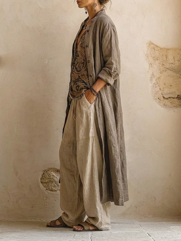Hannah | THREE-PIECE LINEN SET