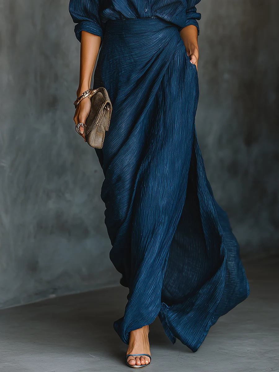 Celia | Flowing Wrap Maxi Dress