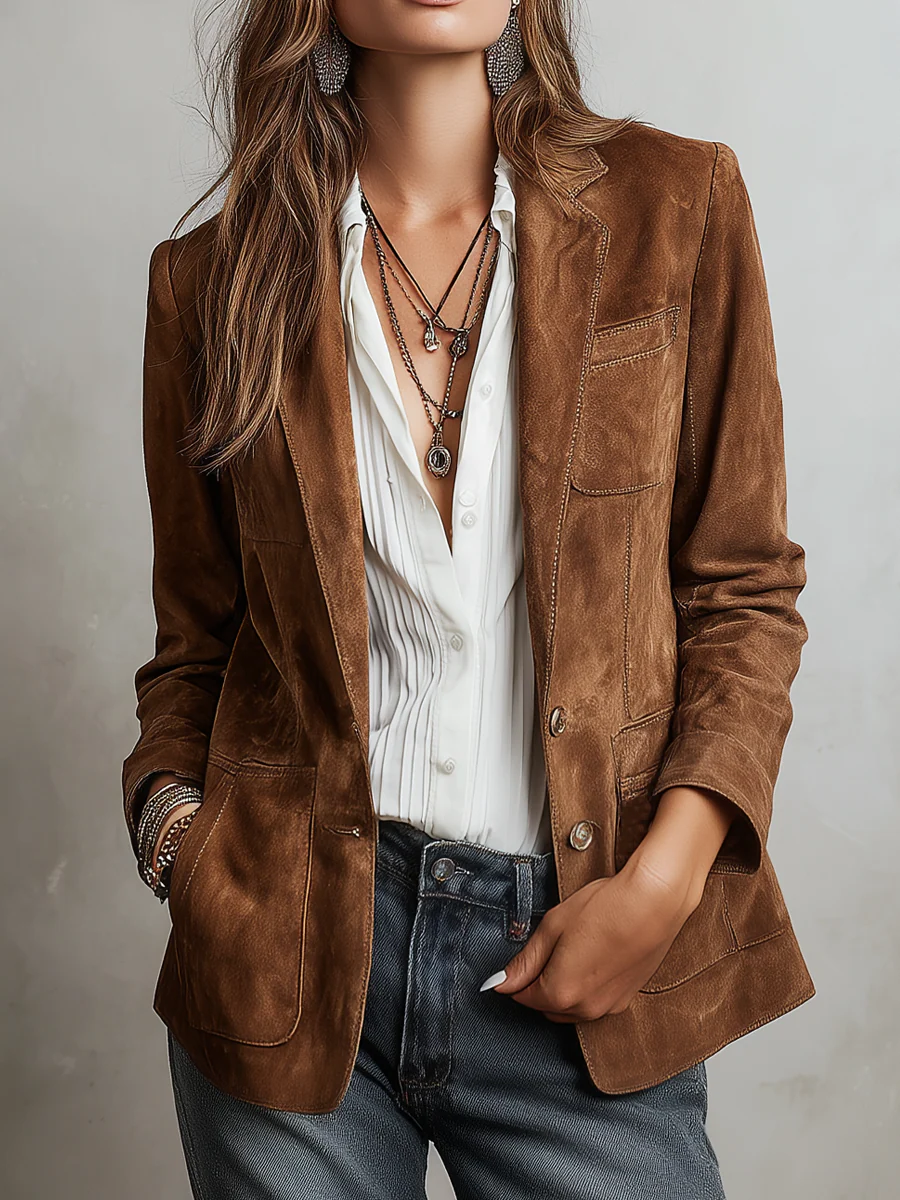 Pernille | Relaxed Contrast Stitch Blazer