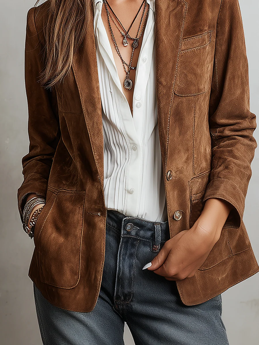 Pernille | Relaxed Contrast Stitch Blazer