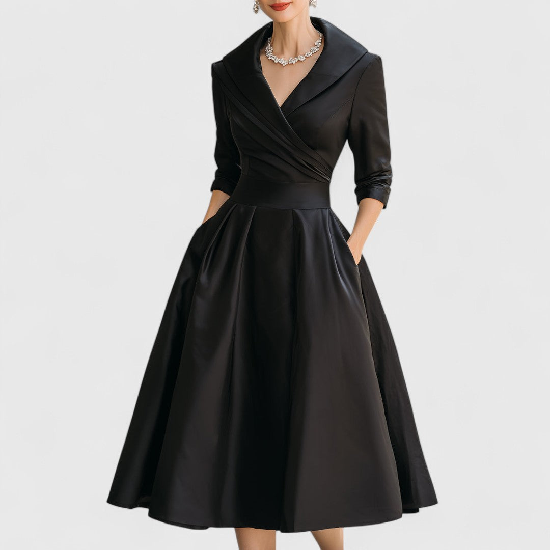 Constance | Elegant Wrap Front Dress