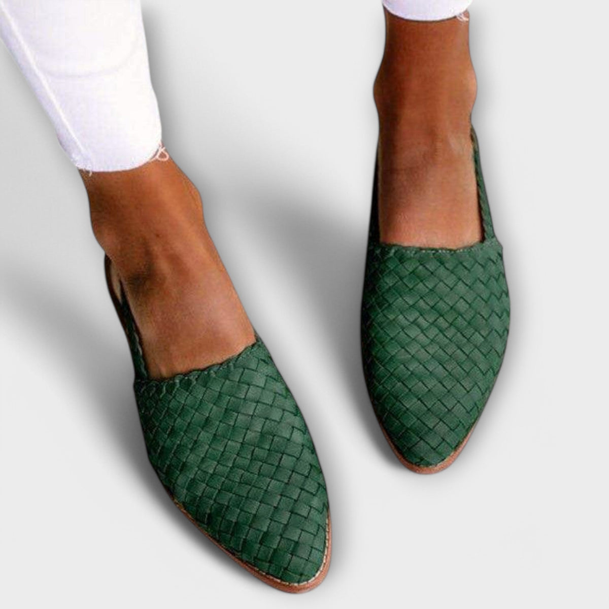 Mila | Woven Slingback Flats