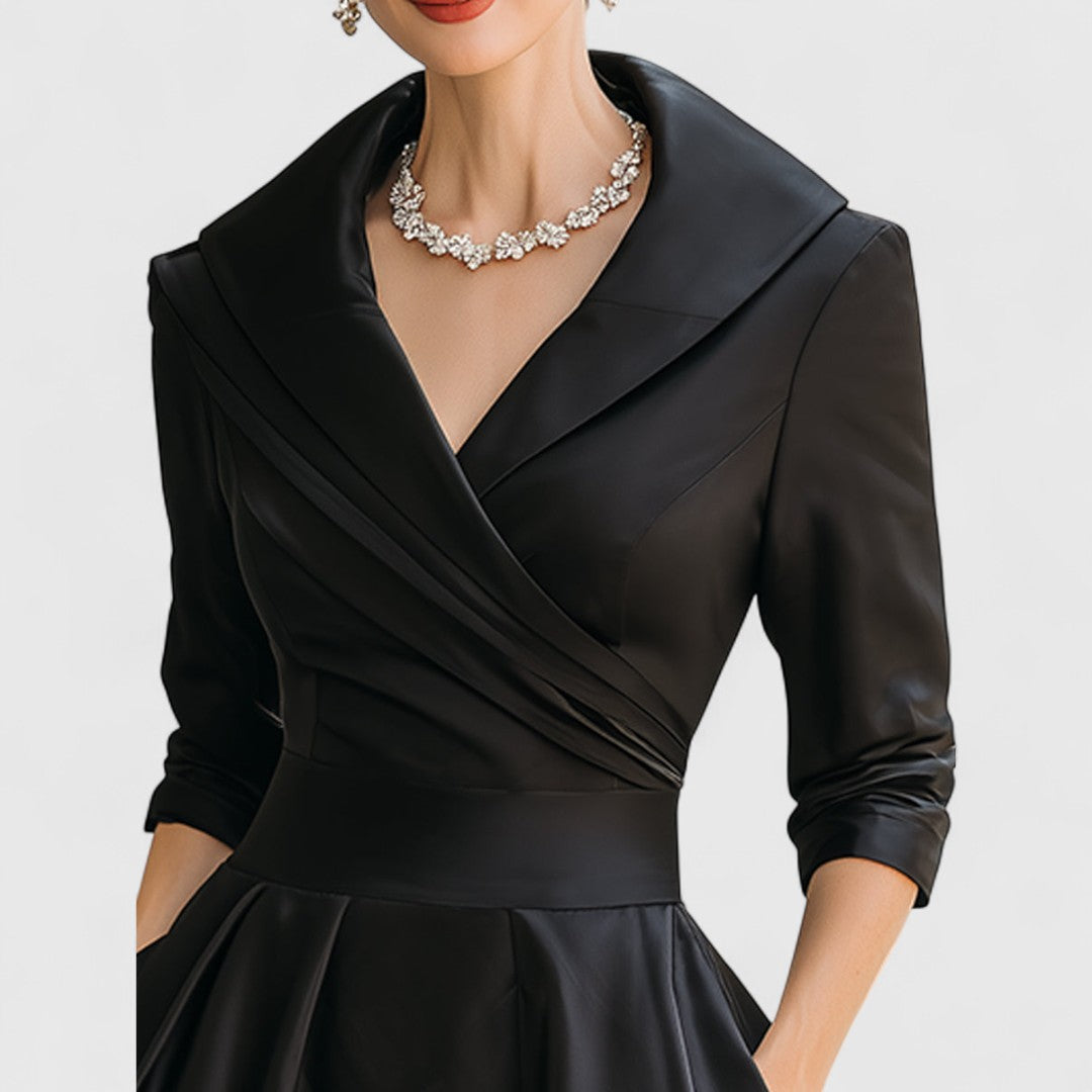 Constance | Elegant Wrap Front Dress