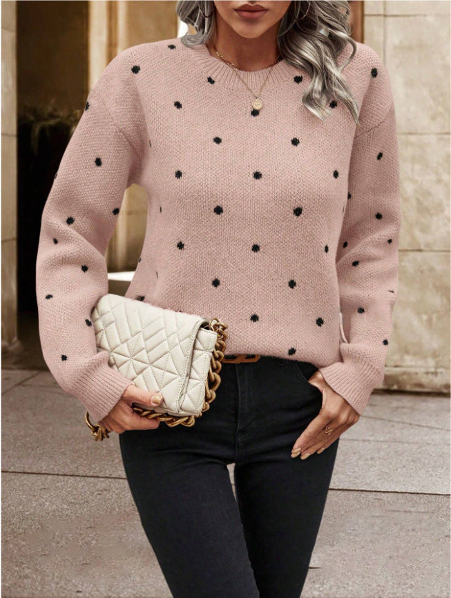 Maeve | Polka Dot Sweater