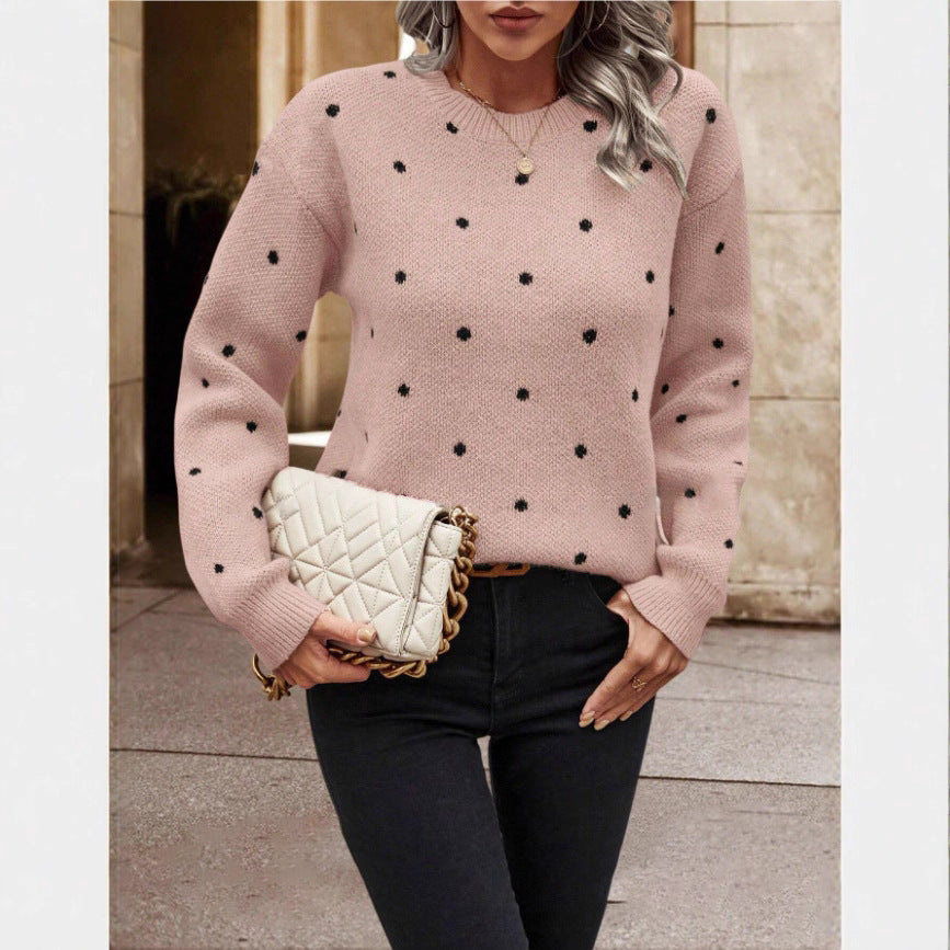 Maeve | Polka Dot Sweater