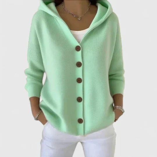 Phoebe | Soft Knit Hoodie Cardigan