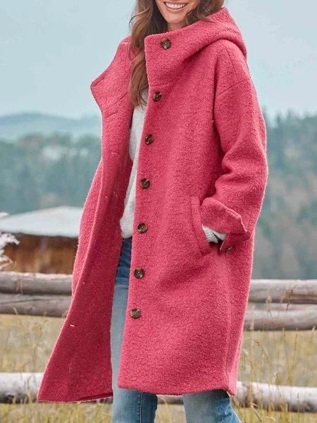 Corinne | Cozy Button Coat