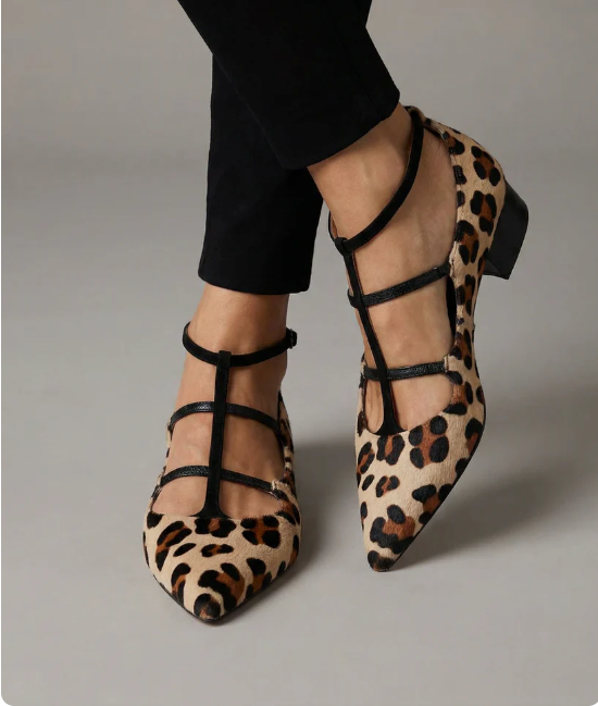 Rosetta | Elegant Strappy Low Heels