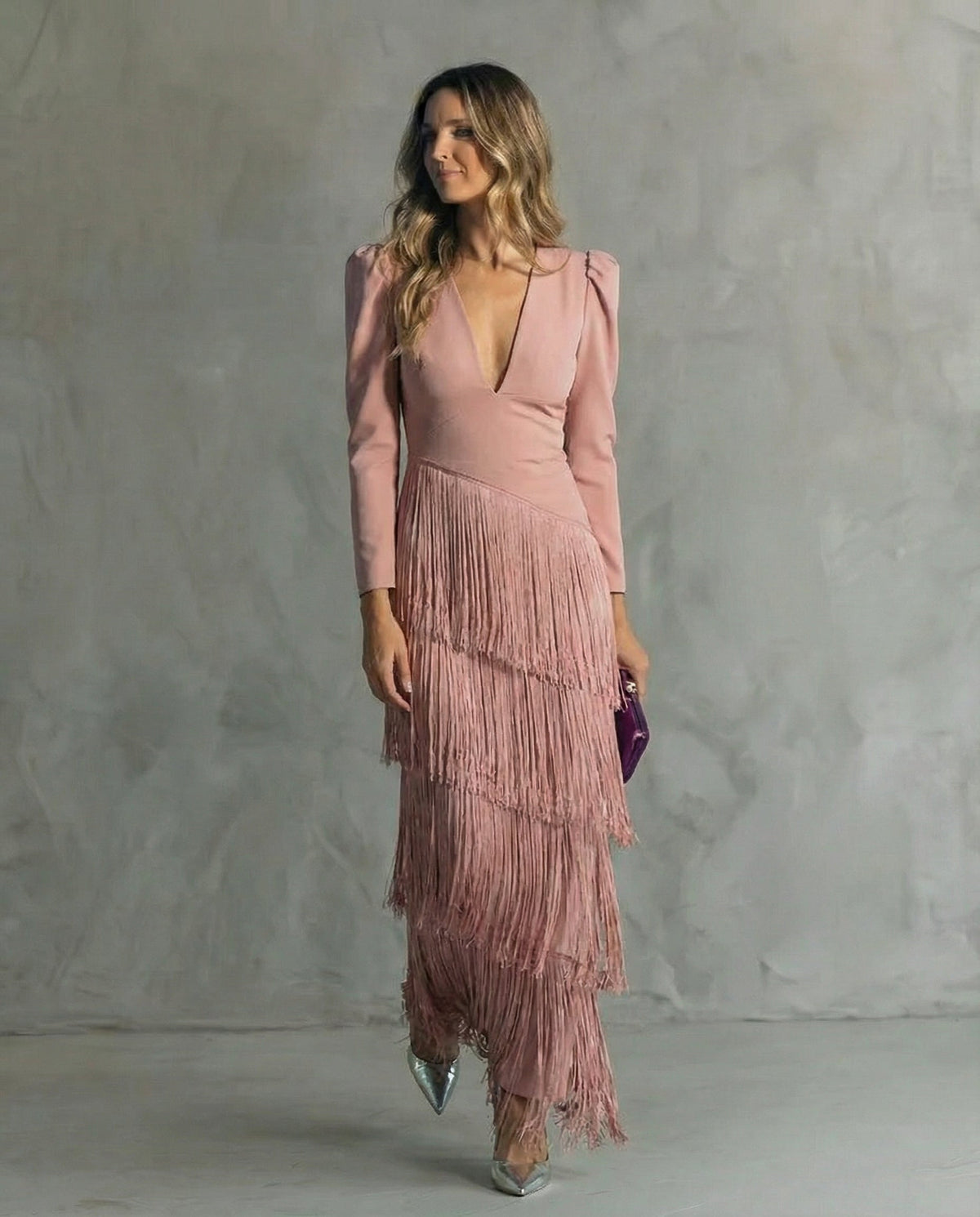 Adelaide | Elegant Fringe Maxi Dress