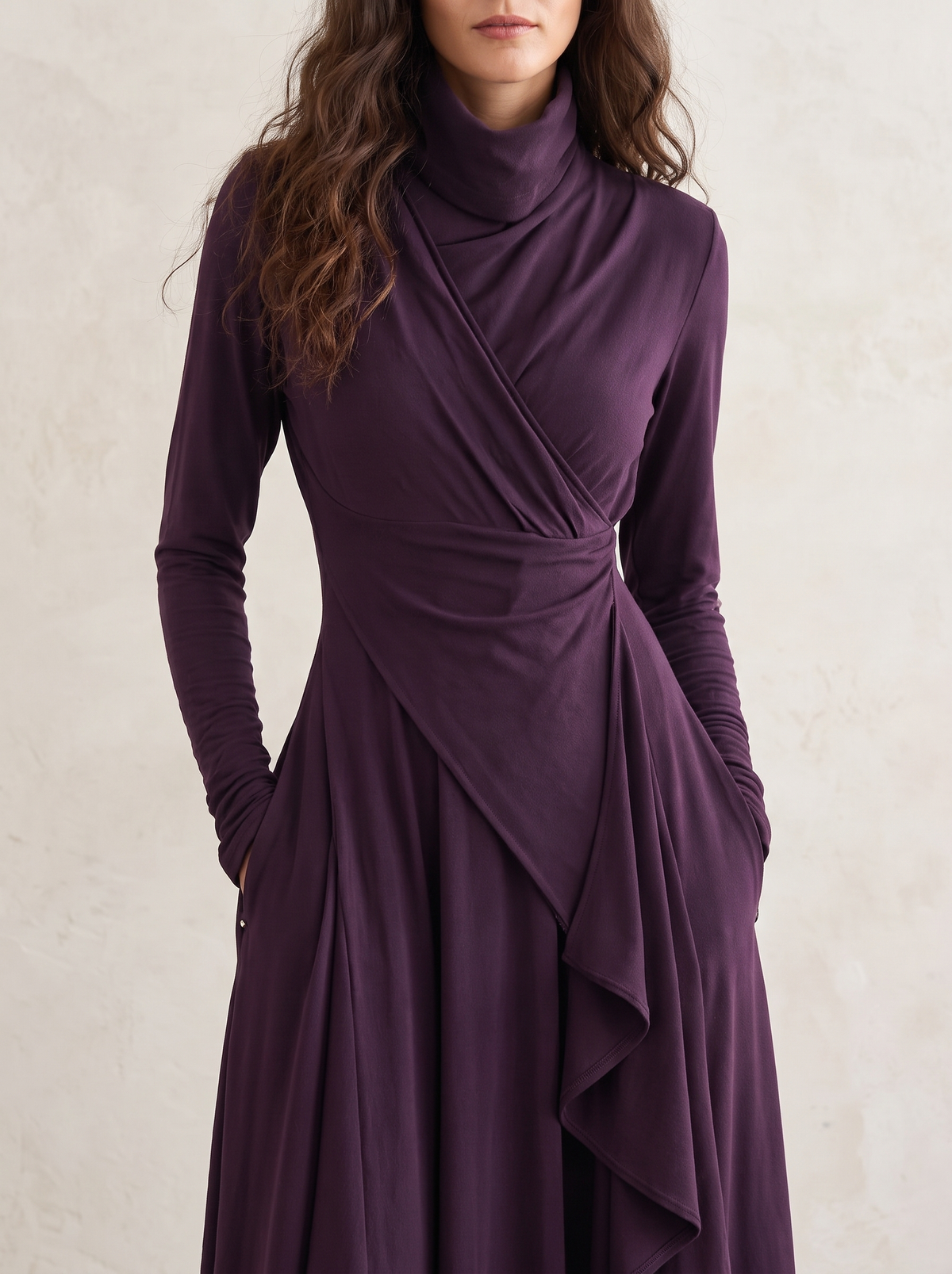 Britta | Cozy Turtleneck Maxi Dress