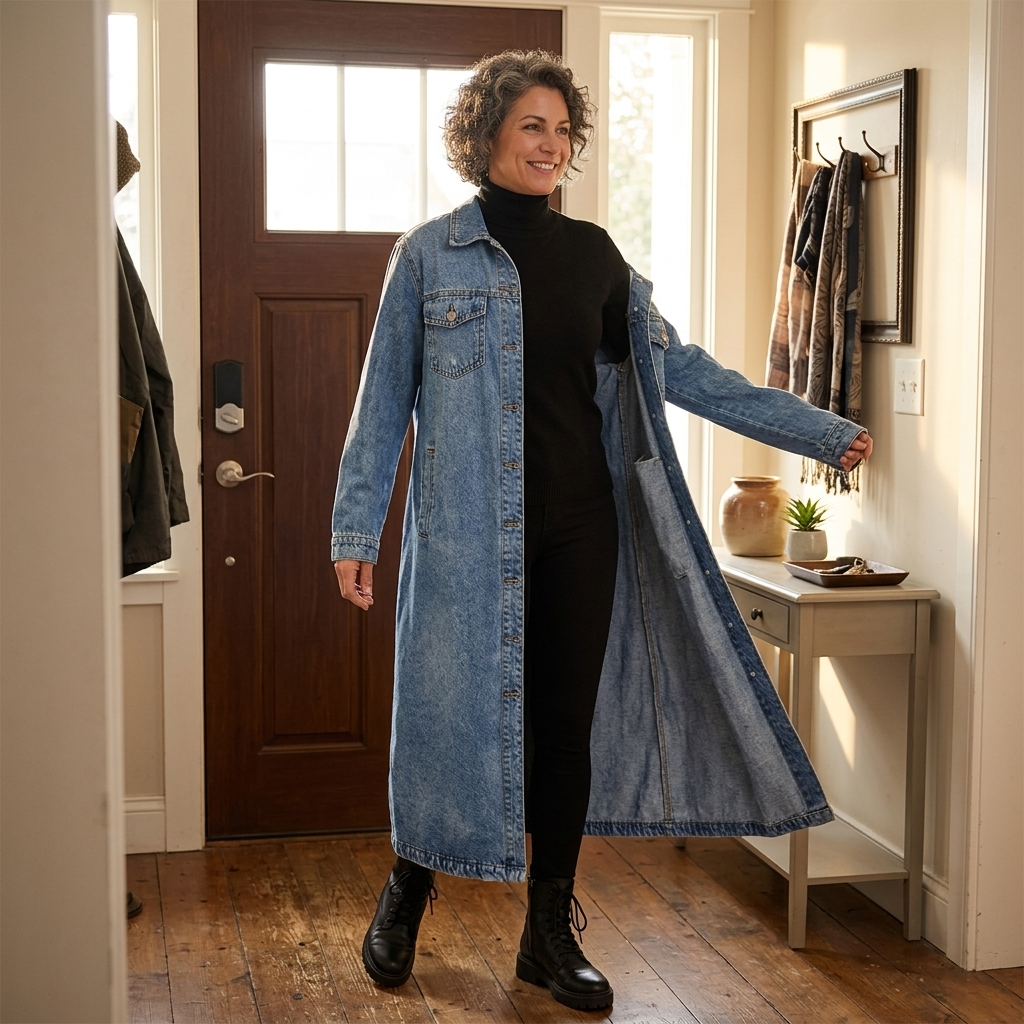Denara | Longline Denim Coat