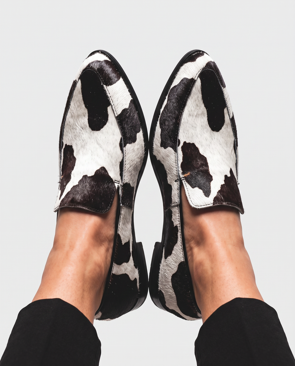 Martina | Easy Cow Print Loafers