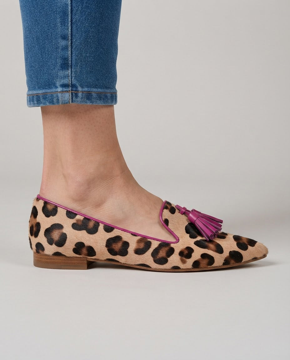 Olympia | Relaxed Leopard Loafers