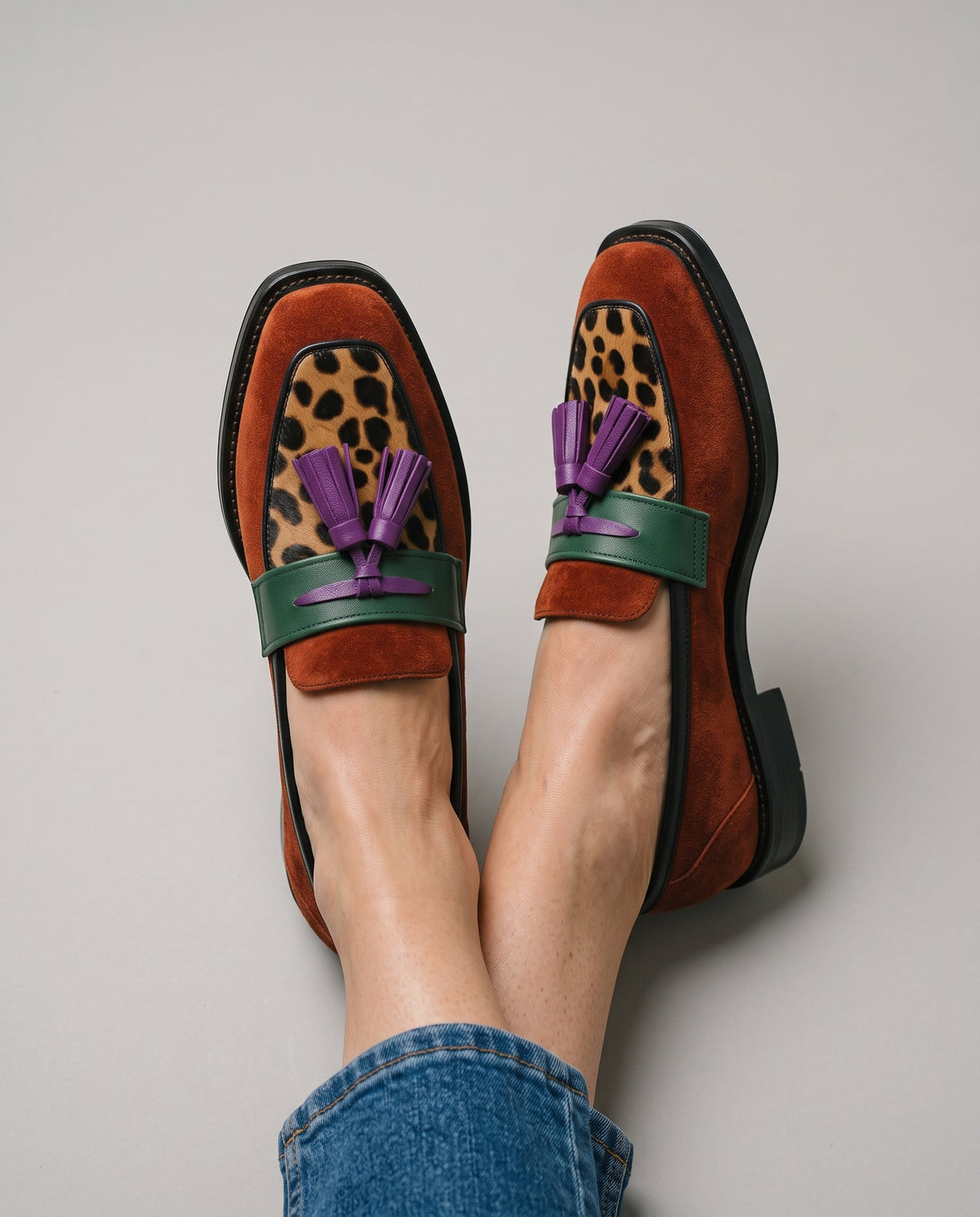 Lydia | Relaxed Colourblock Loafers