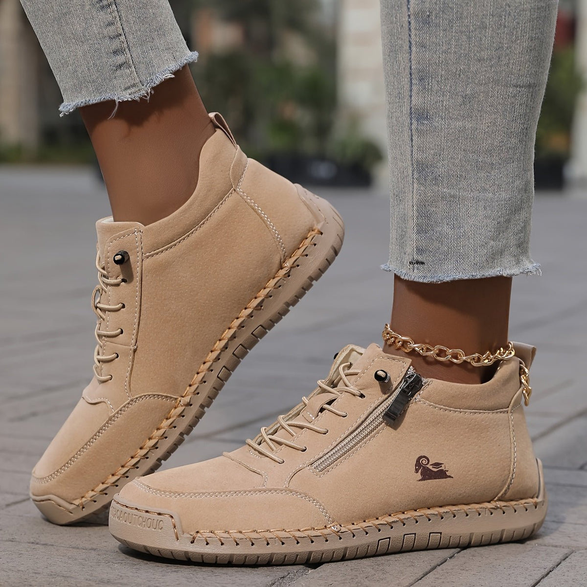 Nadine | Zip Front Comfort Sneakers