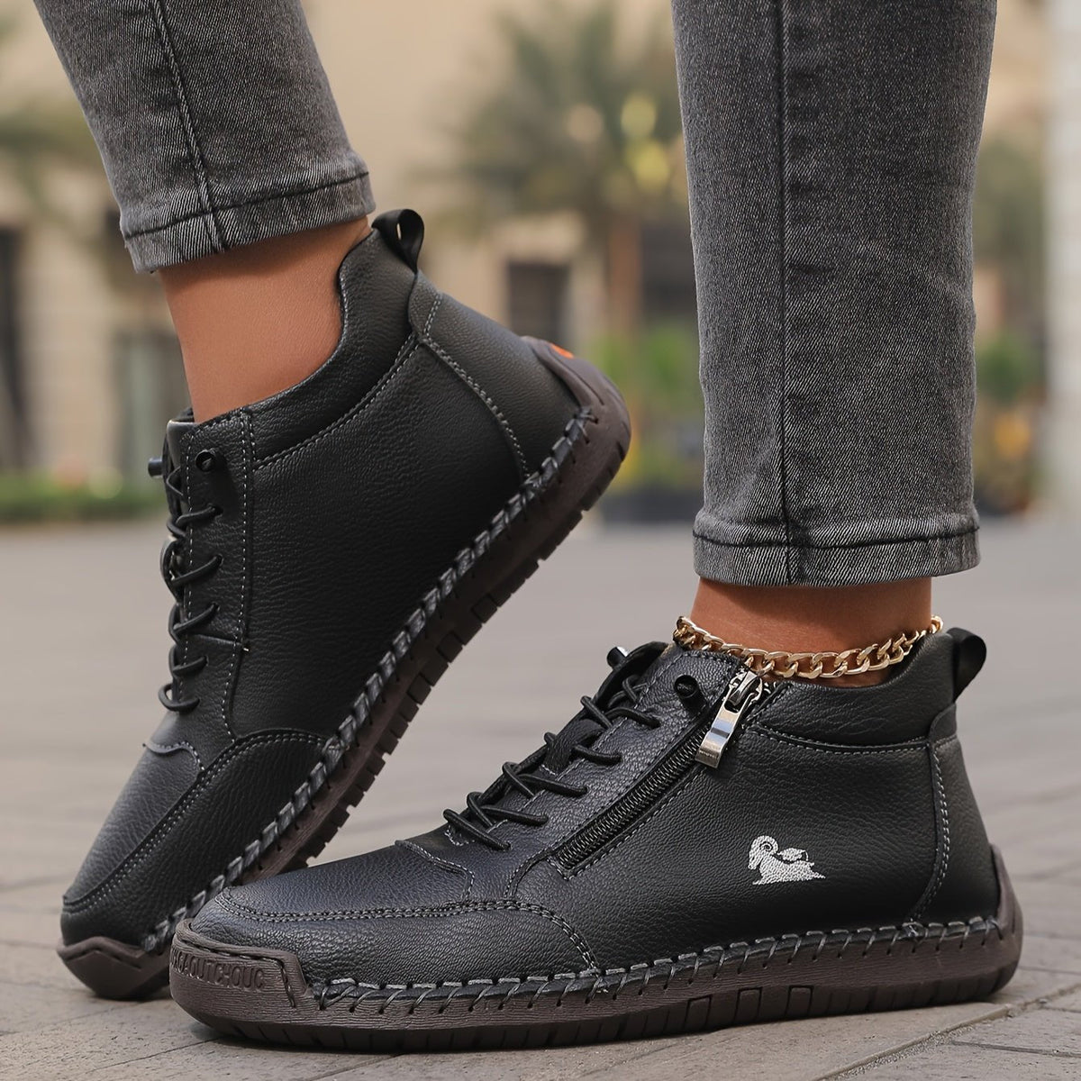 Nadine | Zip Front Comfort Sneakers