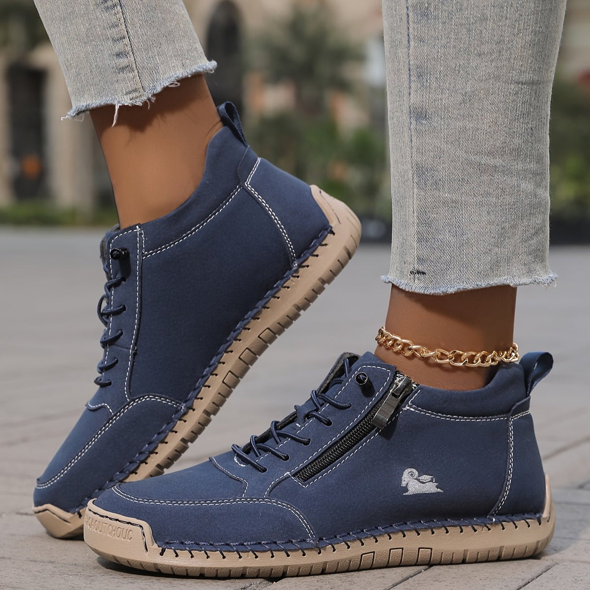 Nadine | Zip Front Comfort Sneakers