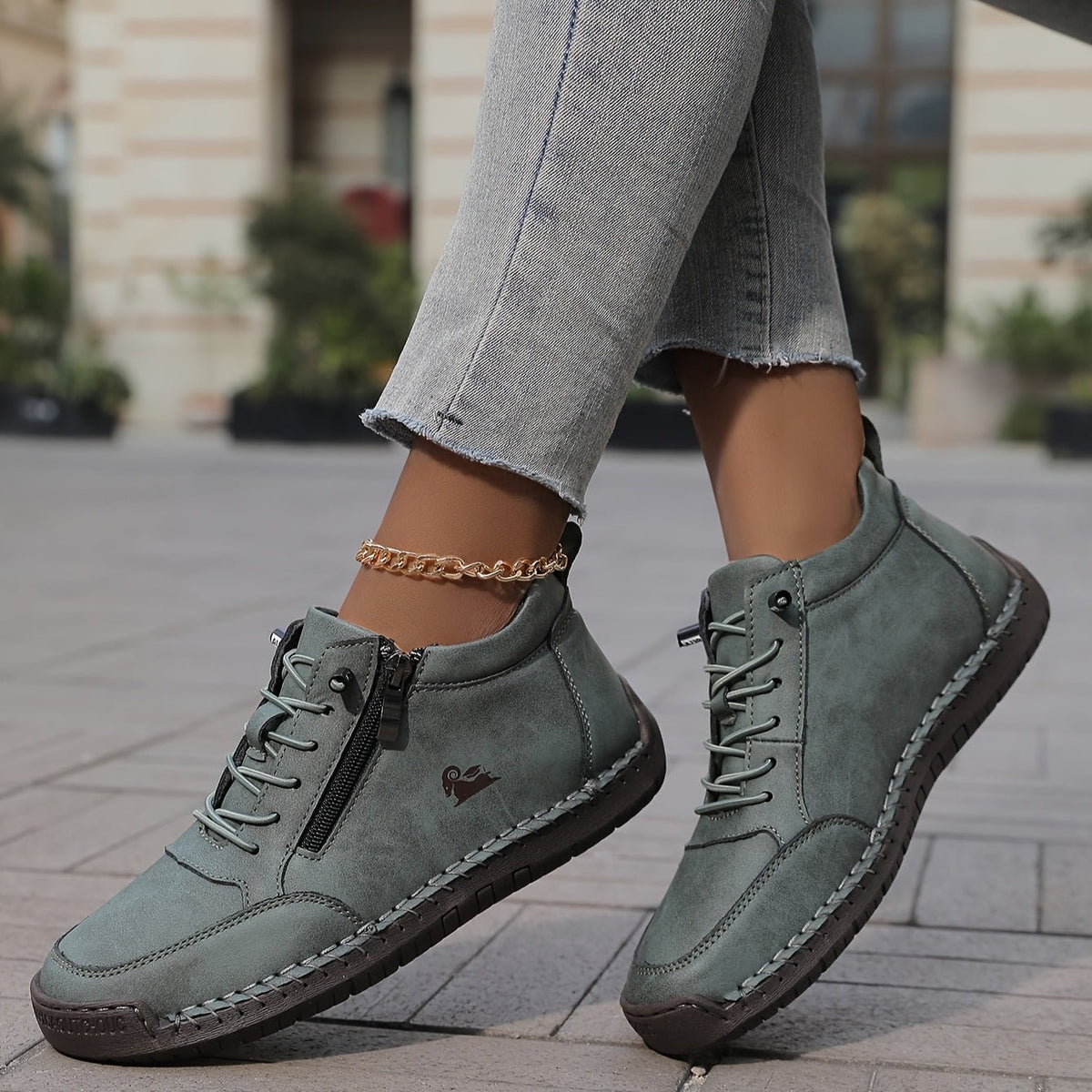 Nadine | Zip Front Comfort Sneakers