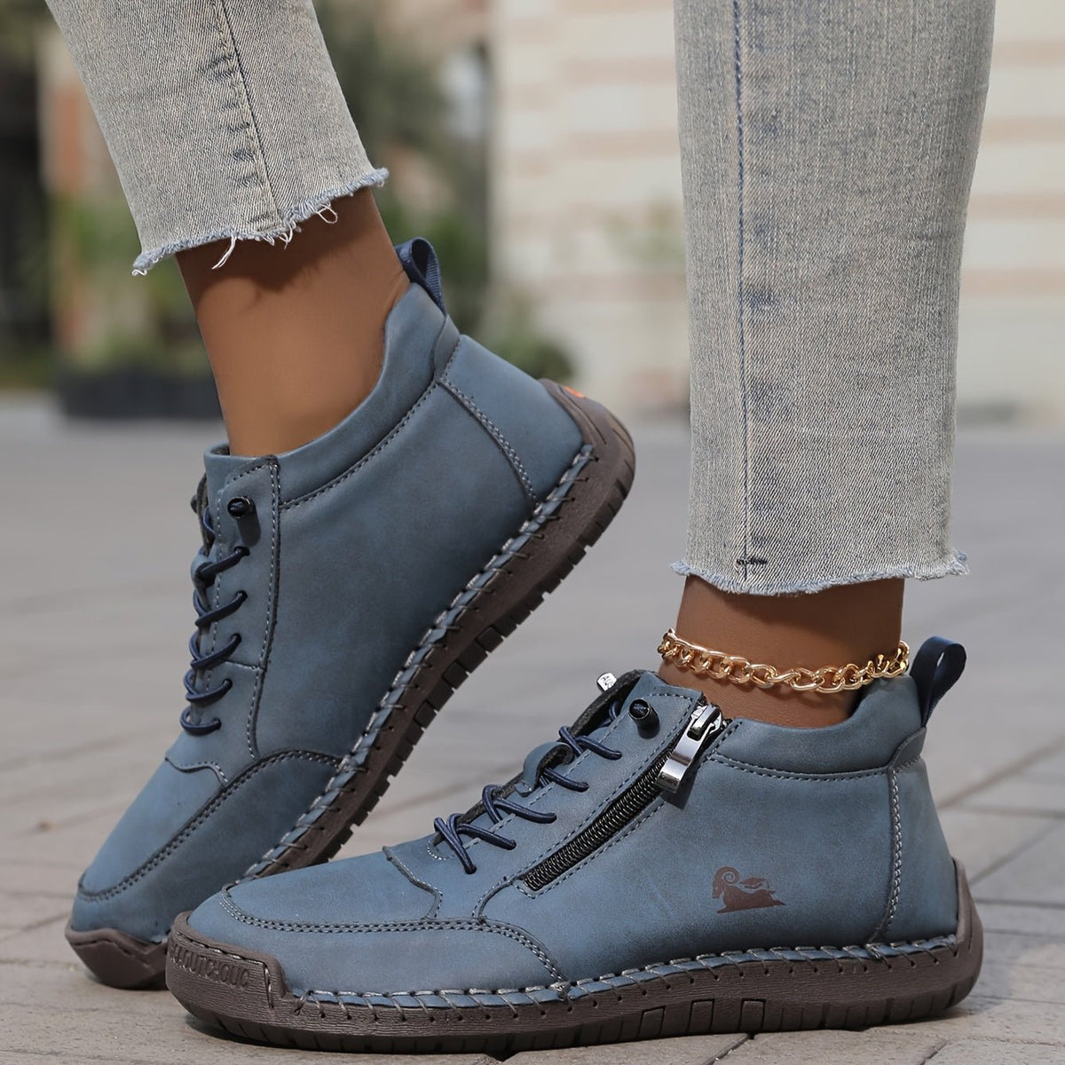 Nadine | Zip Front Comfort Sneakers