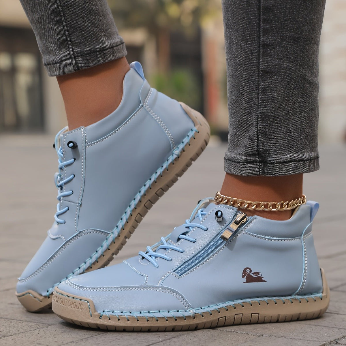 Nadine | Zip Front Comfort Sneakers