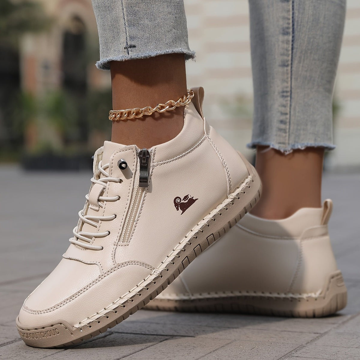 Nadine | Zip Front Comfort Sneakers